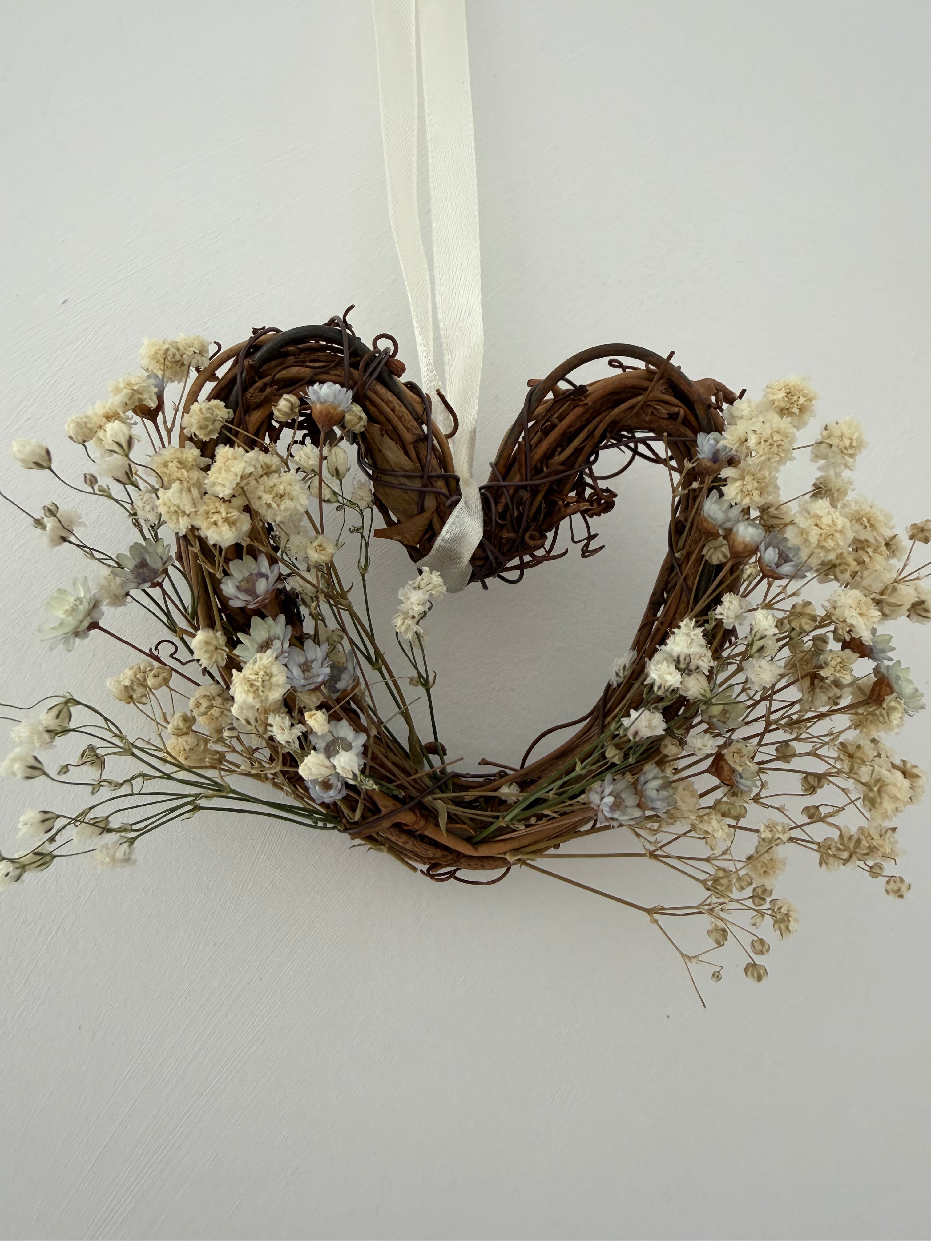 Mini heart wreath (10cm) sample 10 (blue)