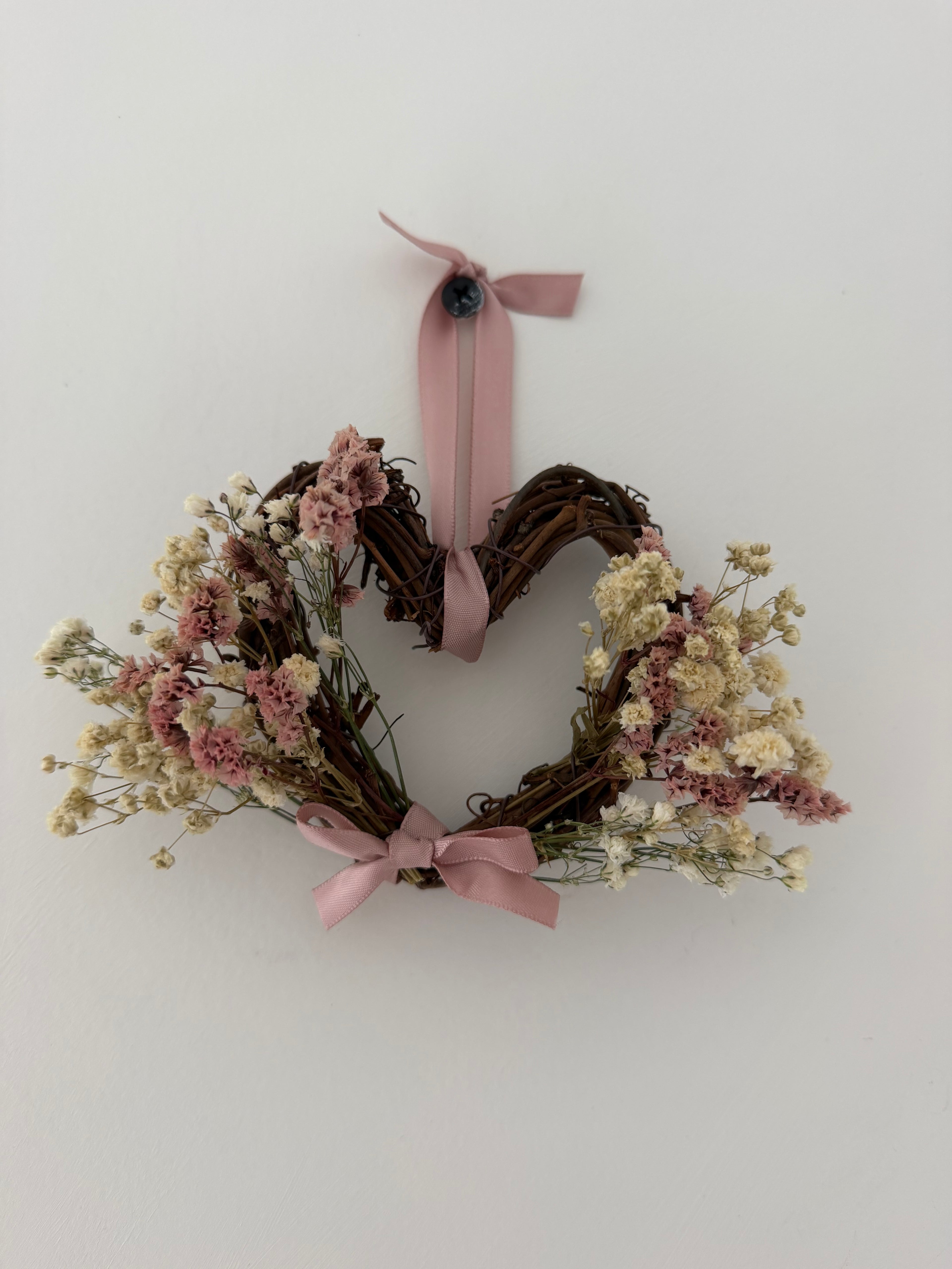 Mini heart wreath (10cm) sample 11 (pink)
