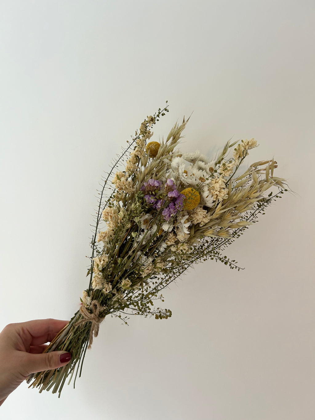 Small everlasting dried flower bouquet