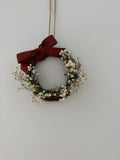 Mini wreath 10cm (autumn rust bow)