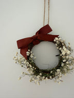 Mini wreath 10cm (autumn rust bow)