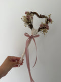 ‘Dried flowers wand’ (Pink)