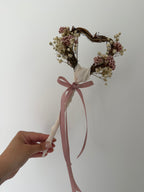 ‘Dried flowers wand’ (Pink)