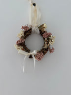 Mini wreath 10cm (ivory & pink - sample 15)