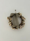 ‘Sage’ Wreath with white statice and sage bow