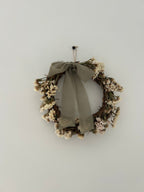 ‘Sage’ Wreath with white statice and sage bow