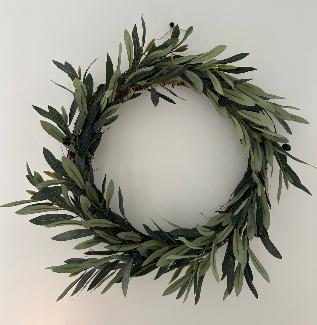 ‘All year round’ Olive faux wreath