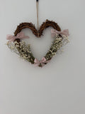 20cm heart wreath