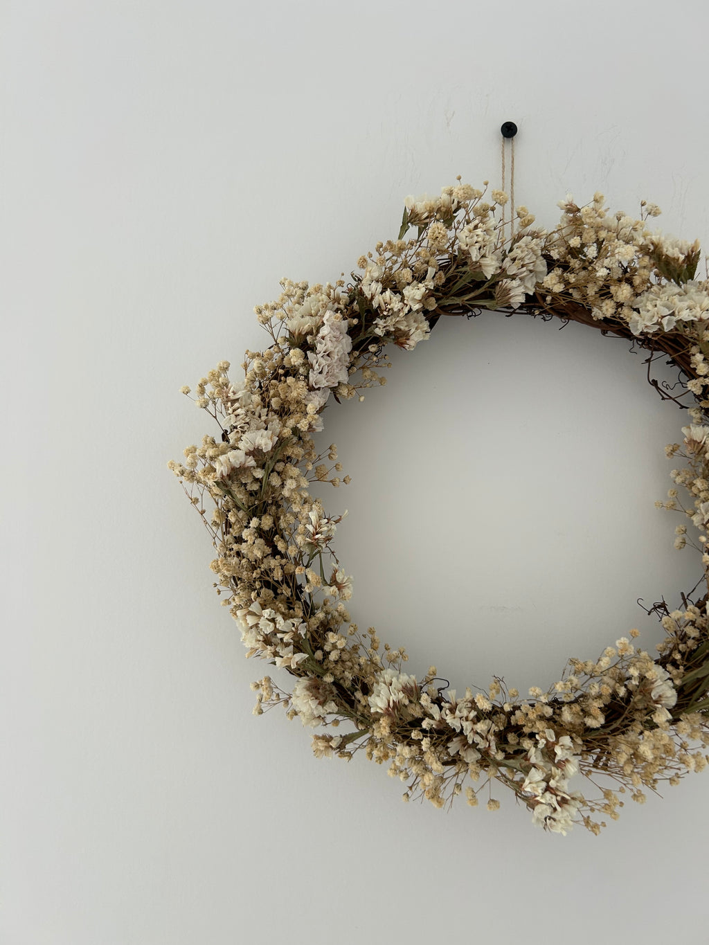 ‘Indie’ Wreath Gypsophilas and White Statice