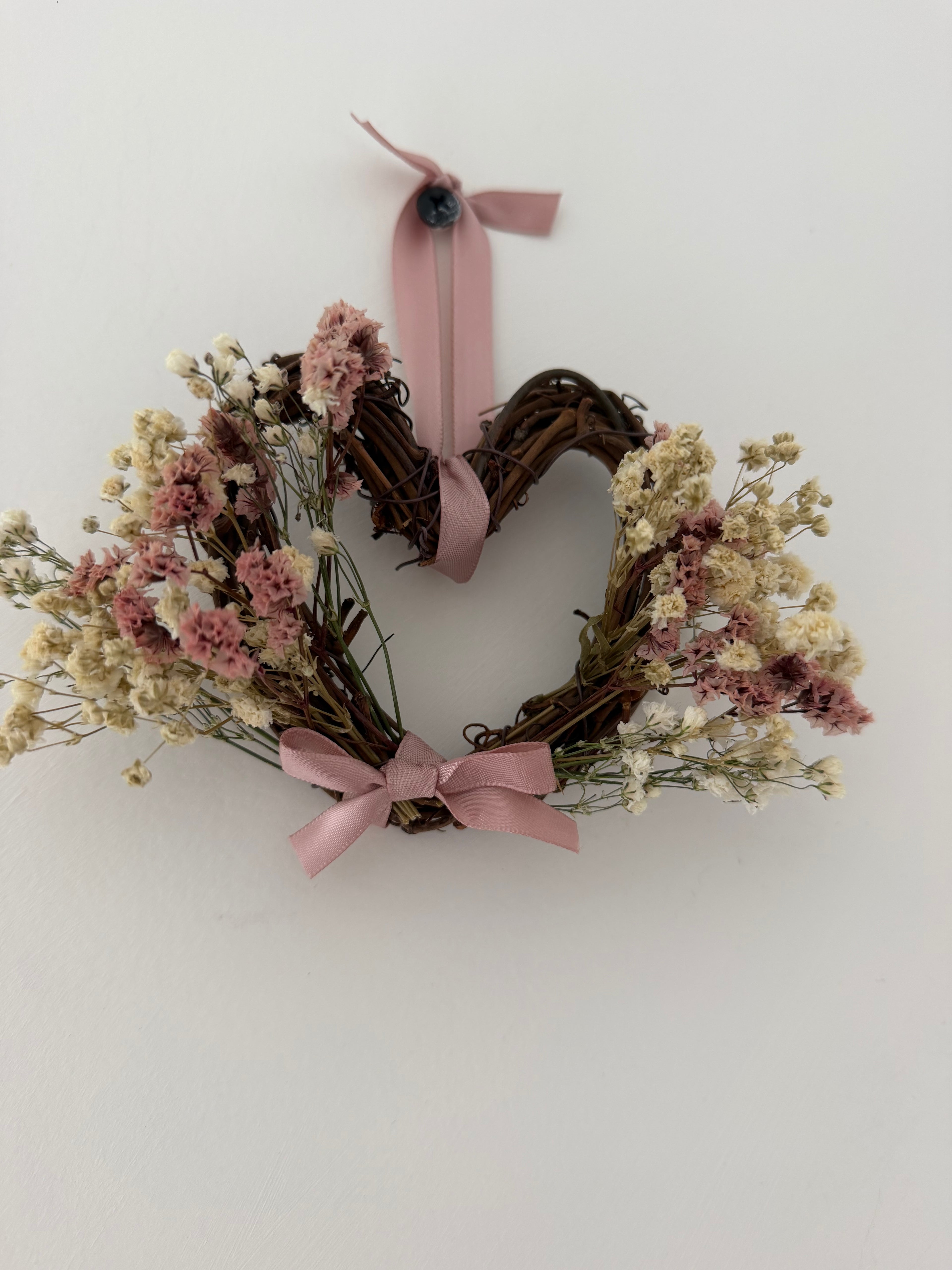 Mini heart wreath (10cm) sample 11 (pink)