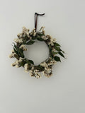 Forest’ Wreath with White Statice and Ruscus 20cm