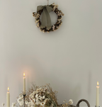 ‘Sage’ Wreath with white statice and sage bow