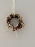 Mini wreath 10cm (ivory & pink - sample 14)